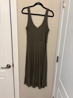Marine Layer Olive Midi Tank Dress